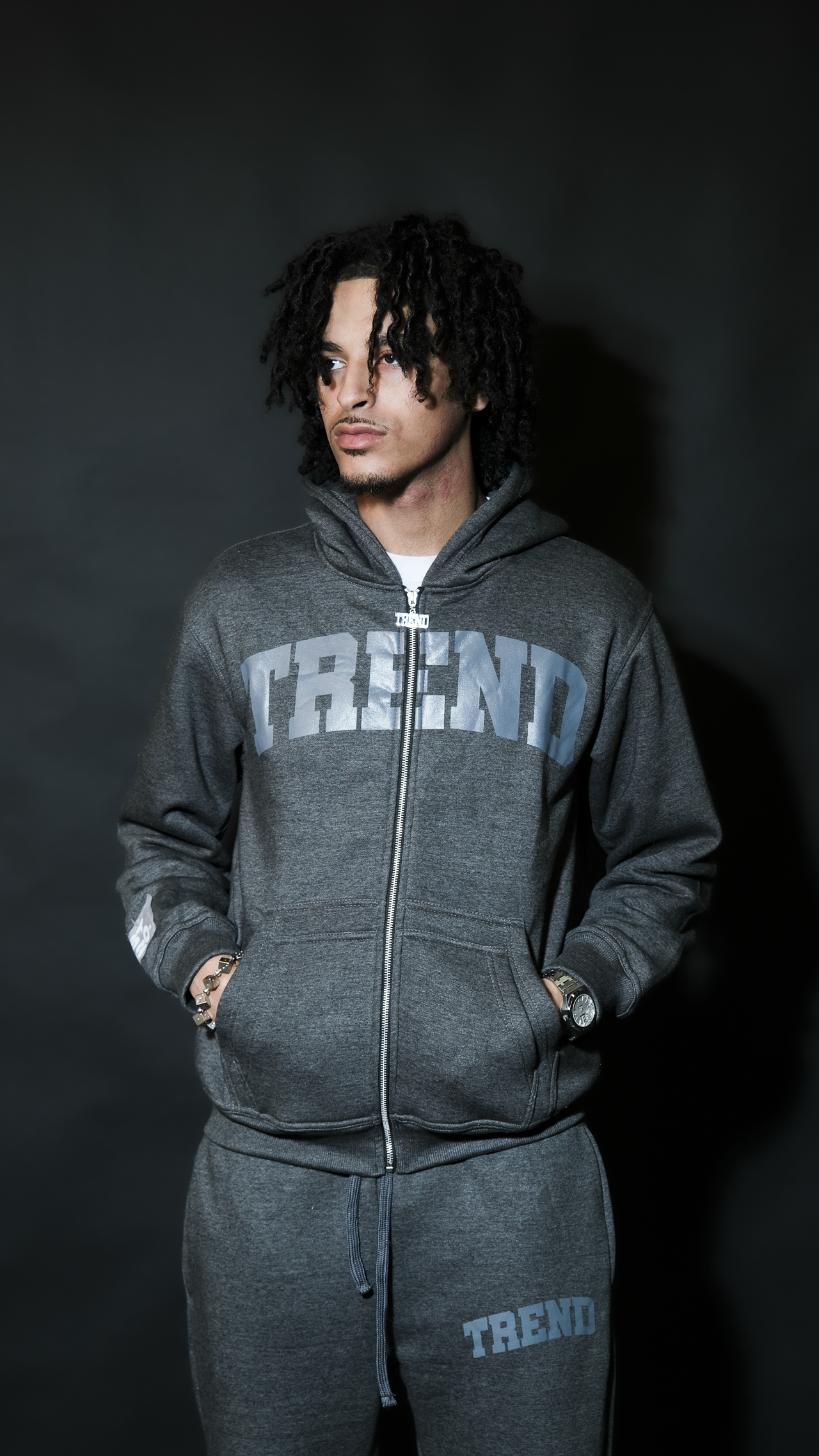 METAL GREY ZIP UP