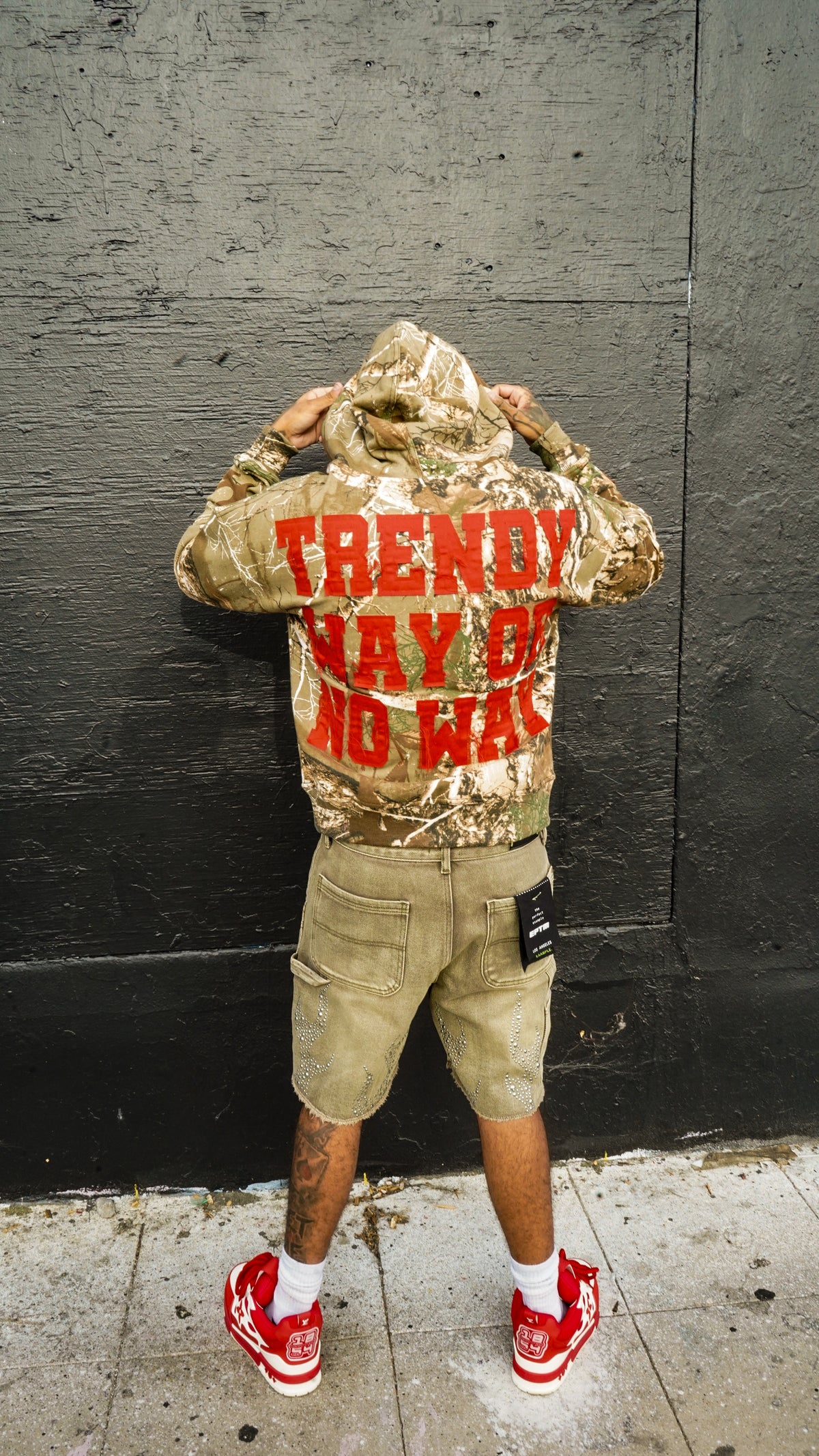 RED CAMO ZIP UP