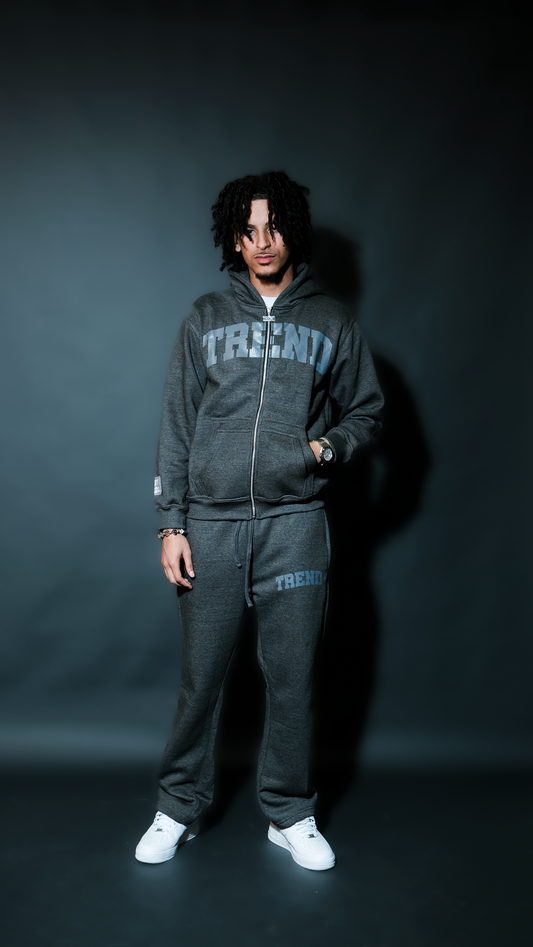 METAL GREY ZIP UP